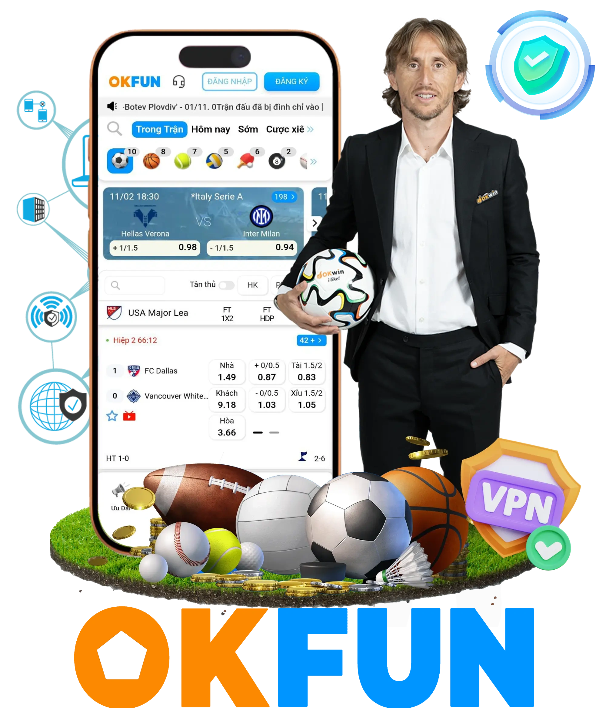 Ứng dụng Okfun: truy cập trên điện thoại và bảo mật thiết bị
